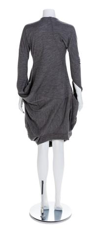 Junya Watanabe Gray Wool Balloon Dress, F/W 2008 Size label: Small