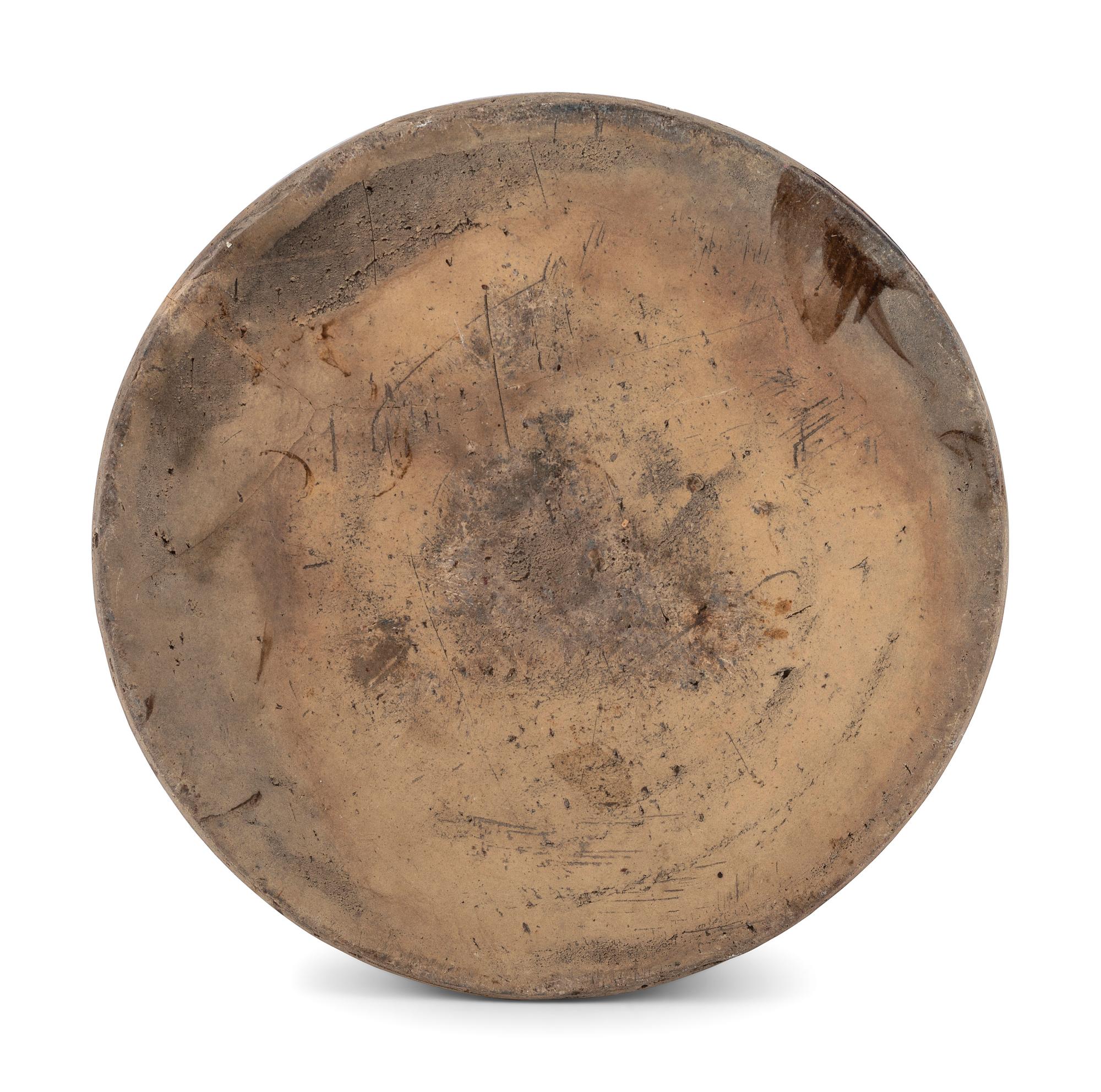 An Ohio Albany Slip Stoneware Crock