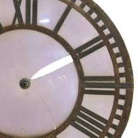An Iron and Glass Clock Face 56" W x 1" D x 56" H — United States, Circa 1900