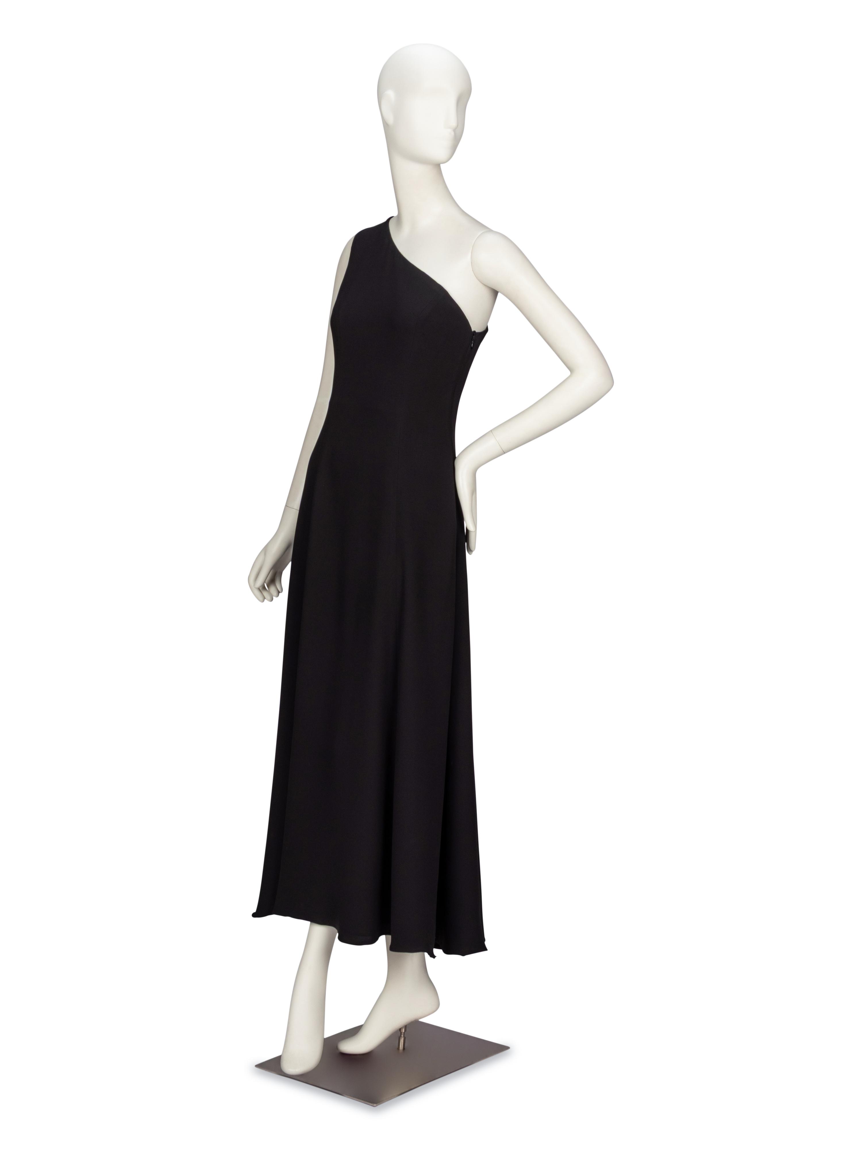 GIORGIO ARMANI, ONE-SHOULDER EVENING GOWN