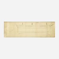 Two carved and painted half hull ship models late 19th/early 20th century