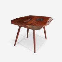 George Nakashima (American, 1905-1990) Early "Plank" End Table, New Hope, Pennsylvania, 1956