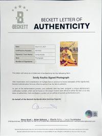 A Collection of Baseball Hall of Fame Signed Autograph Photographs Including Williams, Aaron, Mays and Koufax (Beckett Authentication Services)