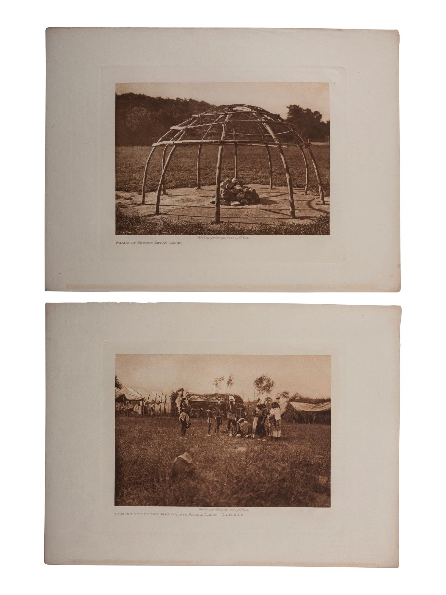 [NATIVE AMERICANS]. CURTIS, Edward S., photographer. A portfolio of 18 volume photogravures of Southwestern and Plains subjects.