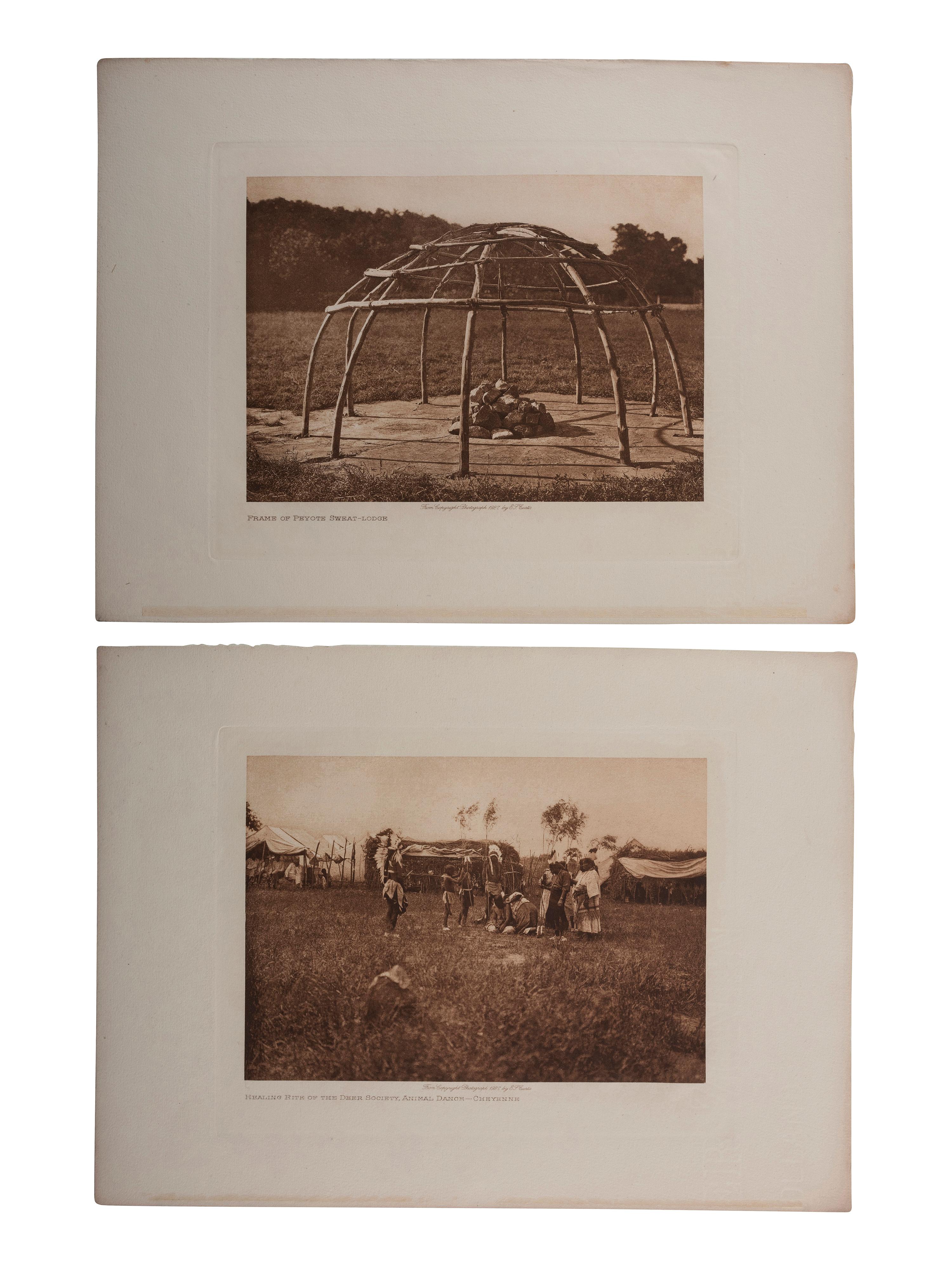 [NATIVE AMERICANS]. CURTIS, Edward S., photographer. A portfolio of 18 volume photogravures of Southwestern and Plains subjects.