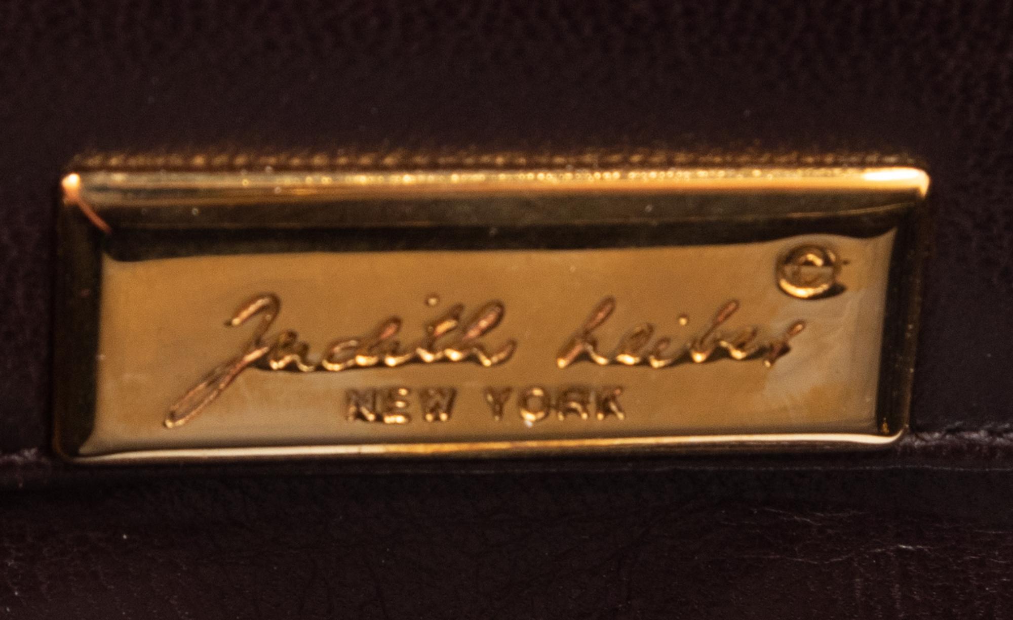 Judith Leiber Brown Alligator Frame Hand Bag