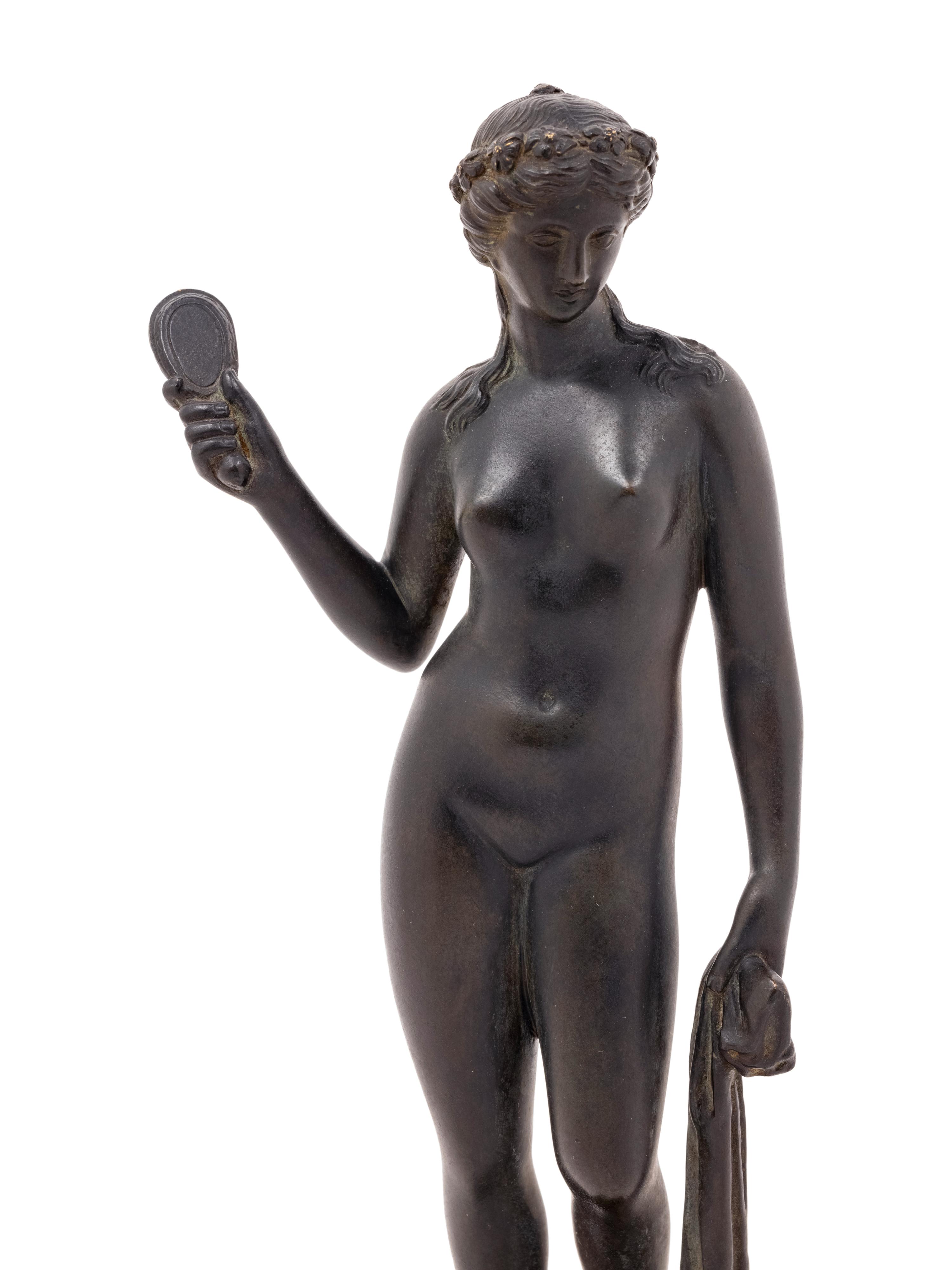 A Grand Tour Bronze Figure of Aphrodite