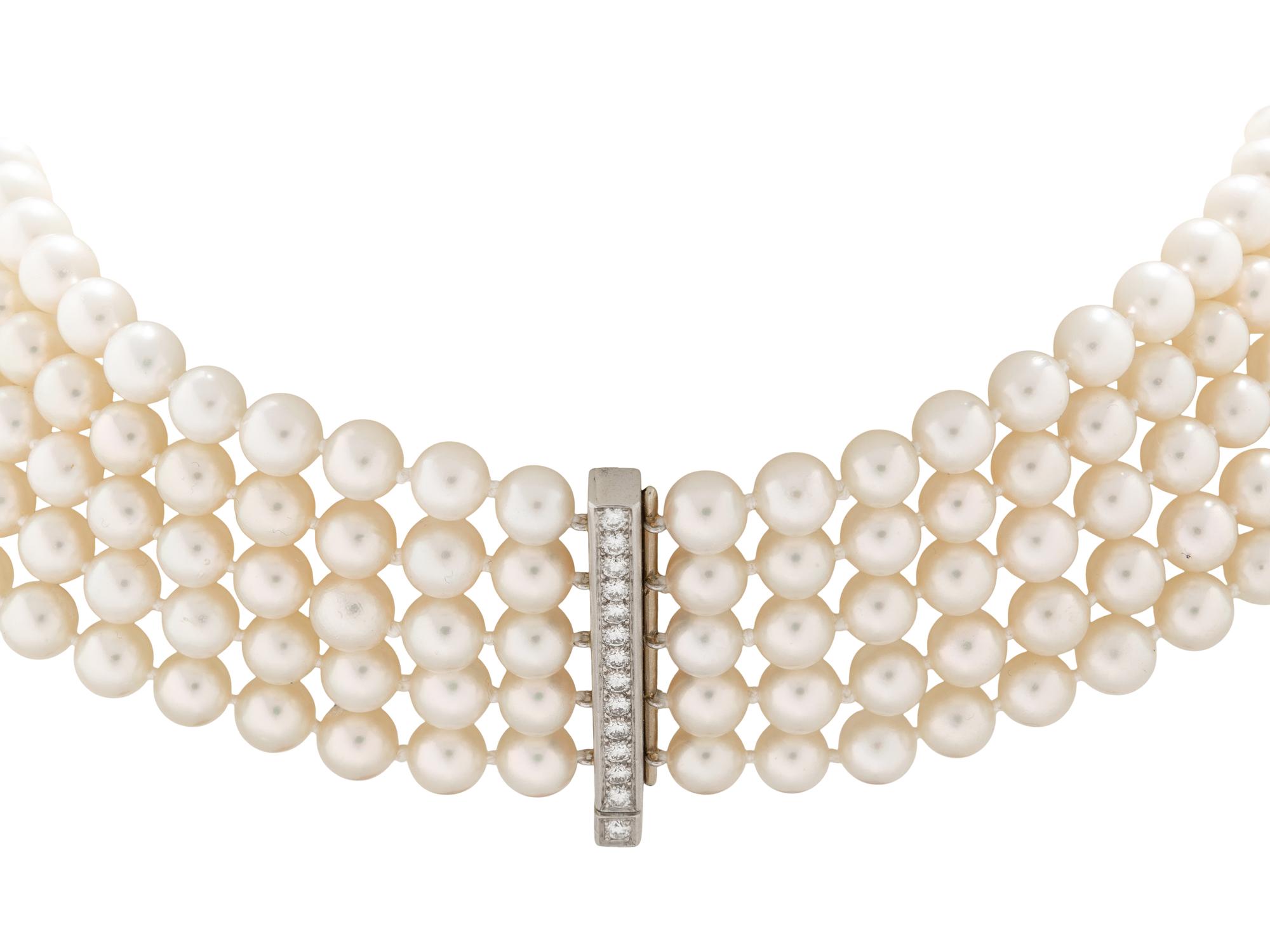 CULTURED PEARL, TANZANITE, AND DIAMOND CONVERTIBLE NECKLACE
