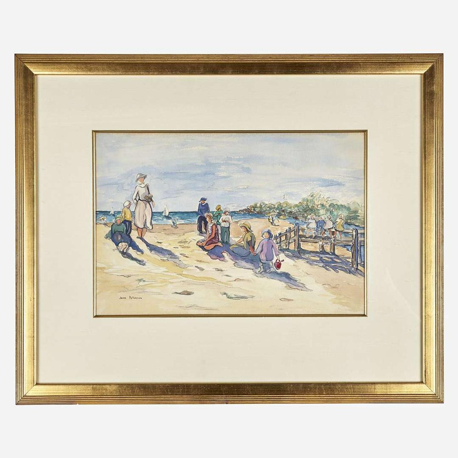 Jane Peterson (American, 1876–1965) A Day at the Beach