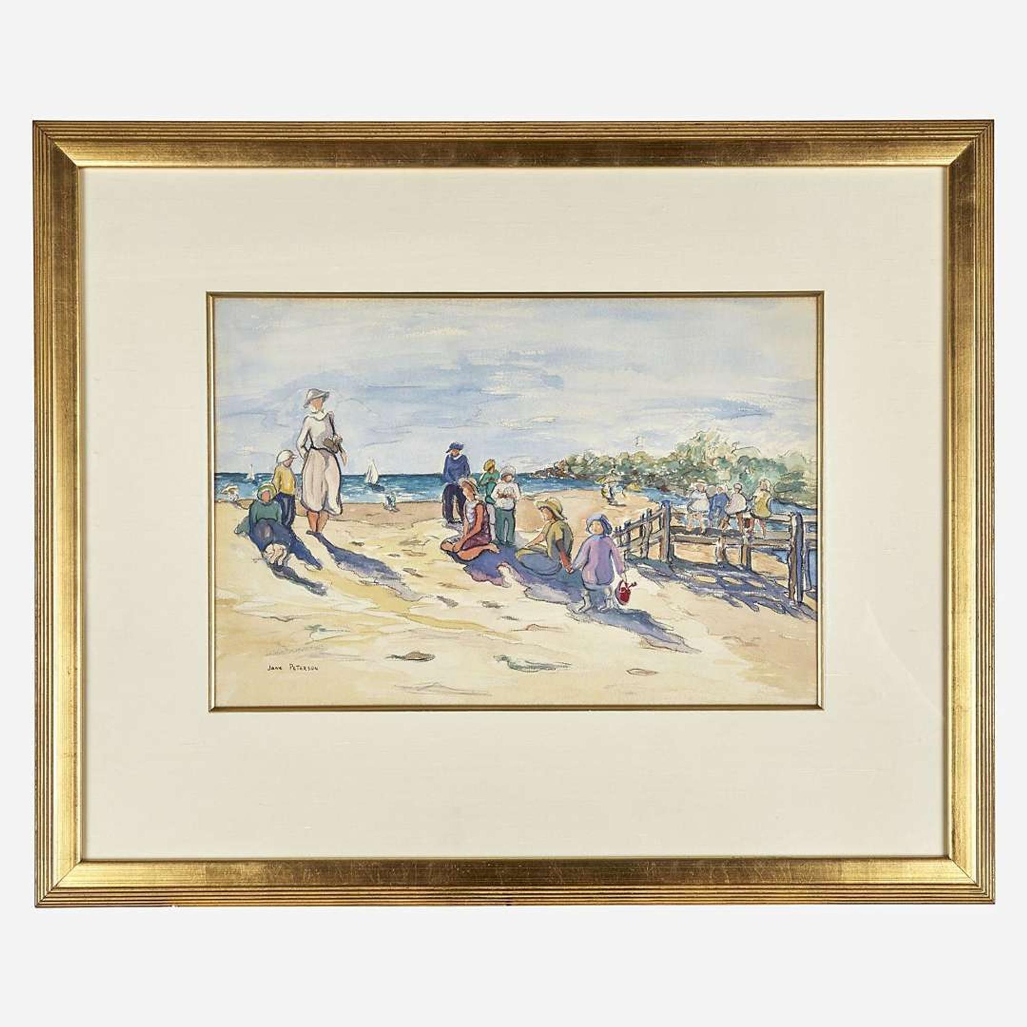 Jane Peterson (American, 1876–1965) A Day at the Beach