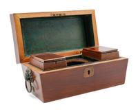 An English Mahogany Tea Caddy