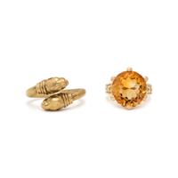 COLLECTION OF YELLOW GOLD RINGS