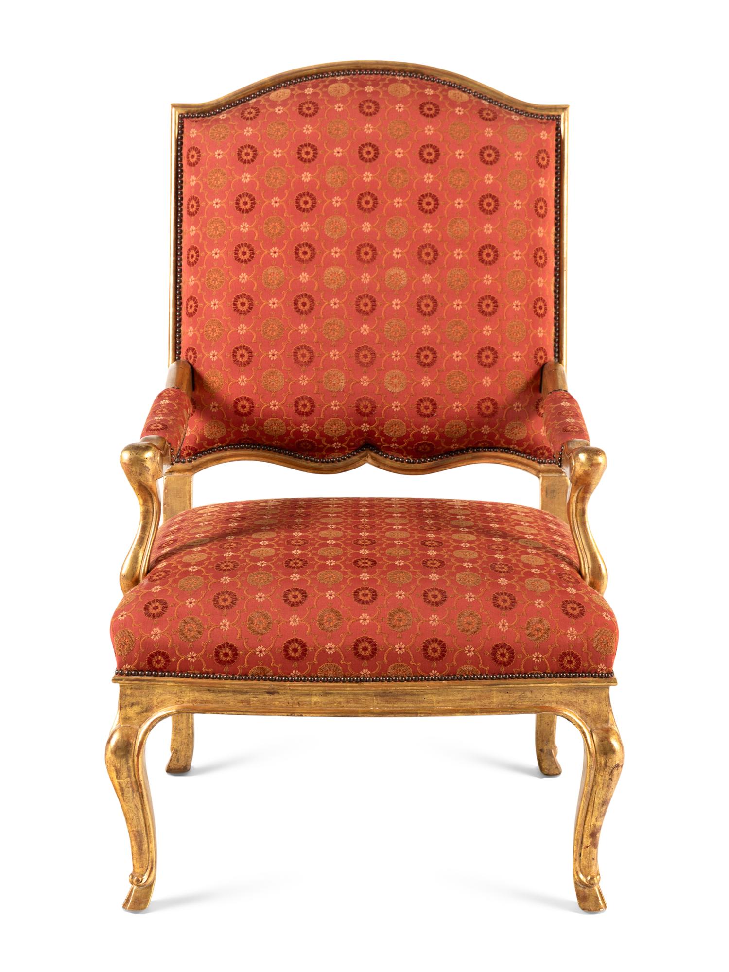 An Italian Giltwood Armchair