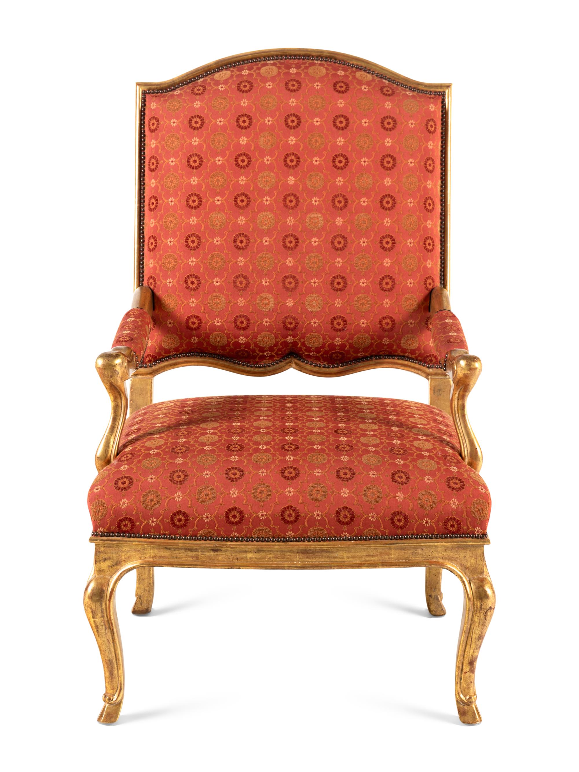 An Italian Giltwood Armchair
