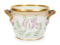 A Royal Copenhagen Flora Danica Porcelain Cache Pot