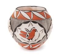 Acoma Polychrome Olla Height 7 inches