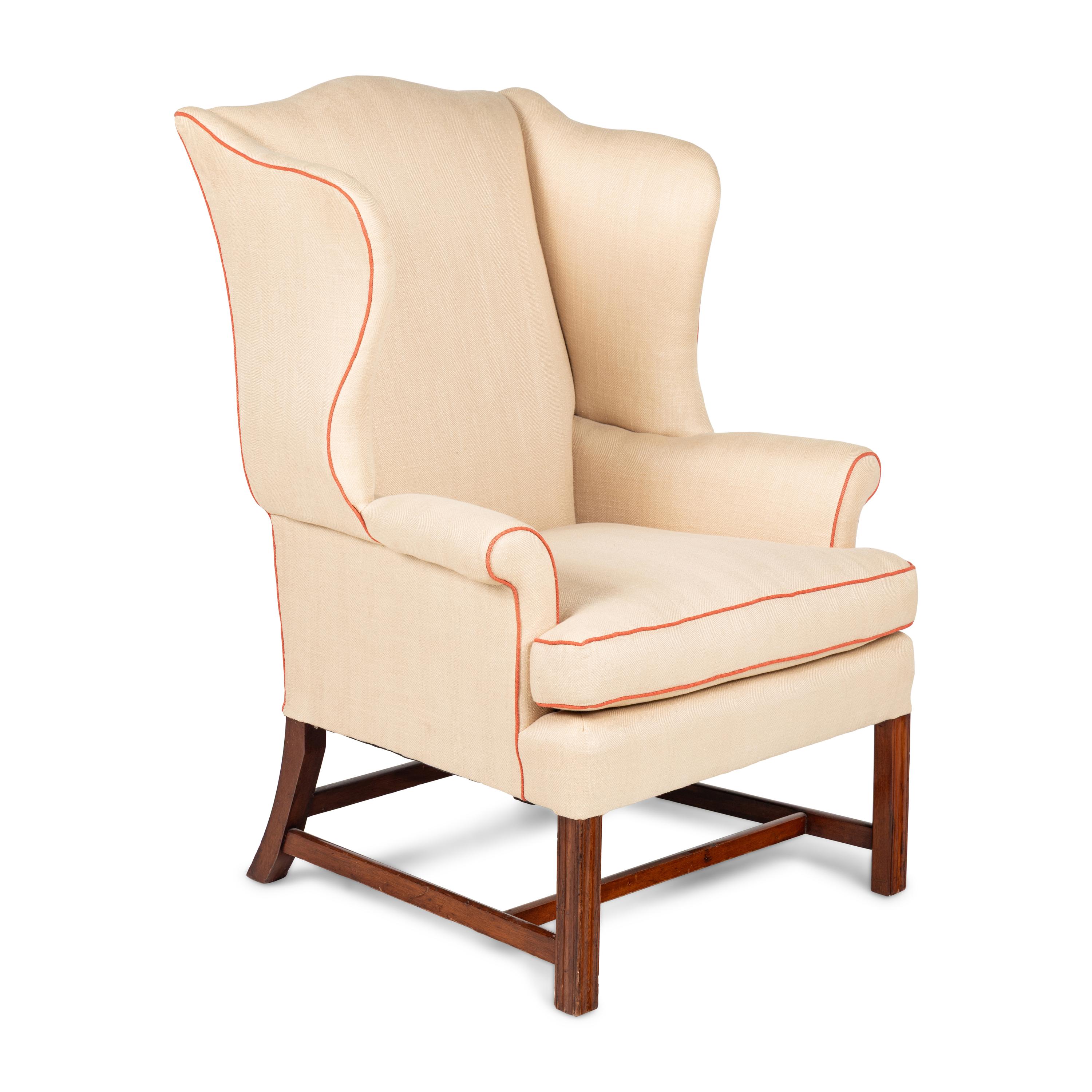 A Georgian Style Wingback Chair
