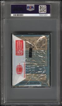 An Unopened Cello Pack of 1988 Topps Football Cards With Bo Jackson Rookie On Top (PSA 10 GEM MINT)