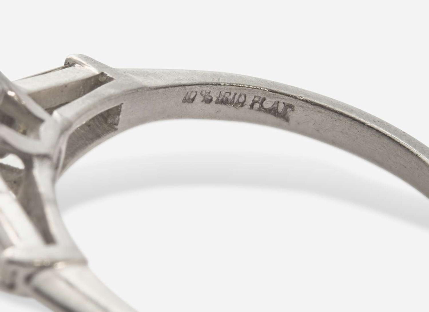 A Platinum and Diamond Ring, 1.98 Carat Pear Brilliant-Cut Diamond, GIA Certified