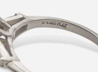 A Platinum and Diamond Ring, 1.98 Carat Pear Brilliant-Cut Diamond, GIA Certified