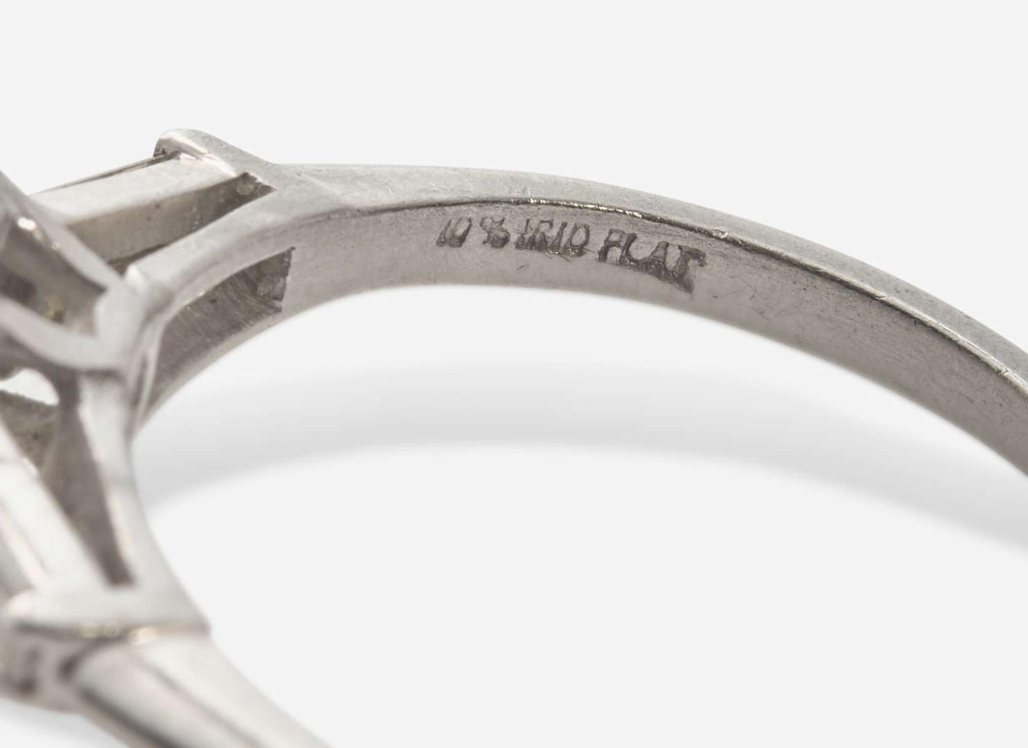 A Platinum and Diamond Ring, 1.98 Carat Pear Brilliant-Cut Diamond, GIA Certified