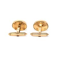 DAVID YURMAN, YELLOW GOLD AND ONYX CUFFLINKS
