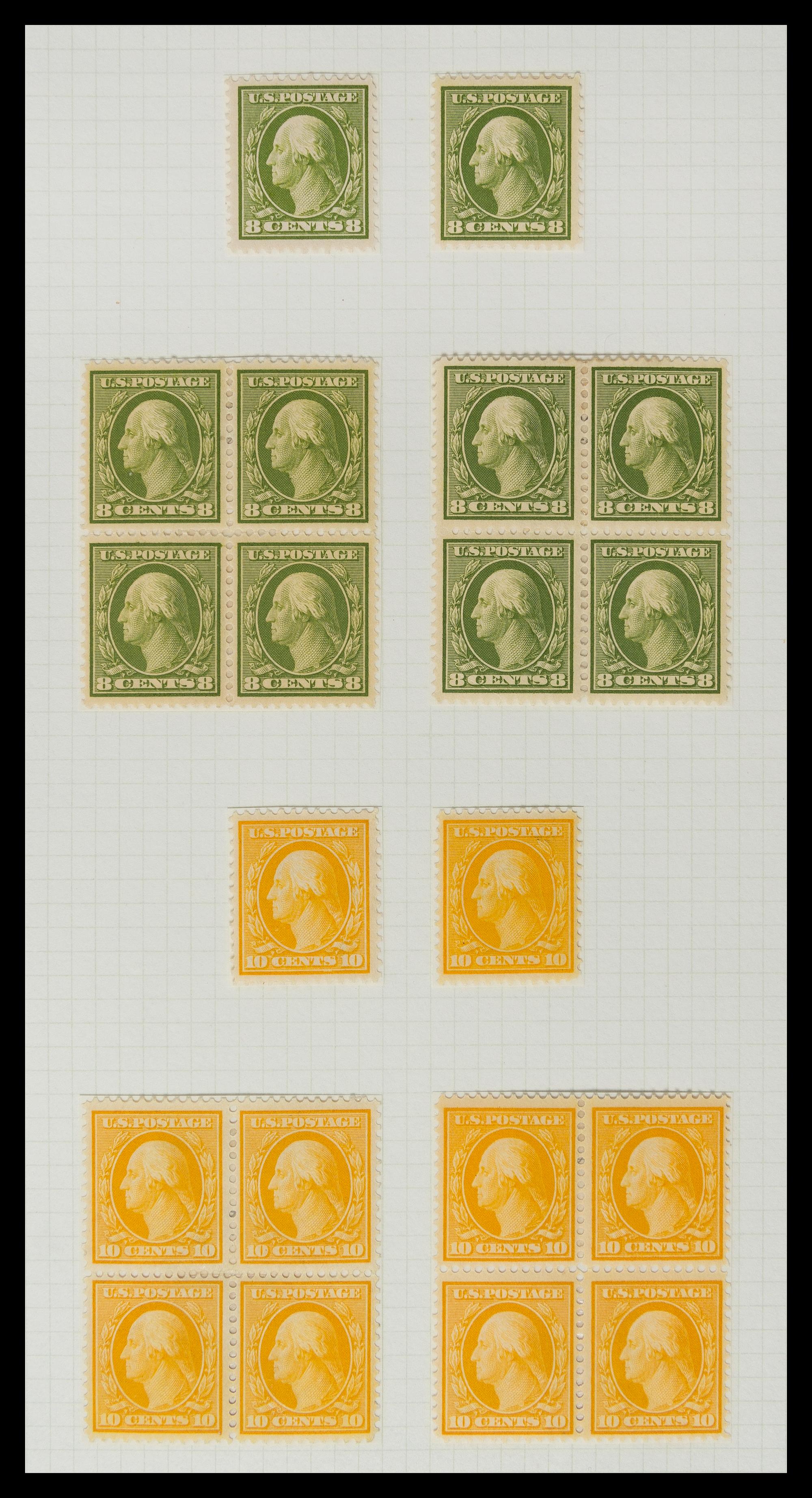 A Collection of United States Regular Issue Stamps — 1902-1912