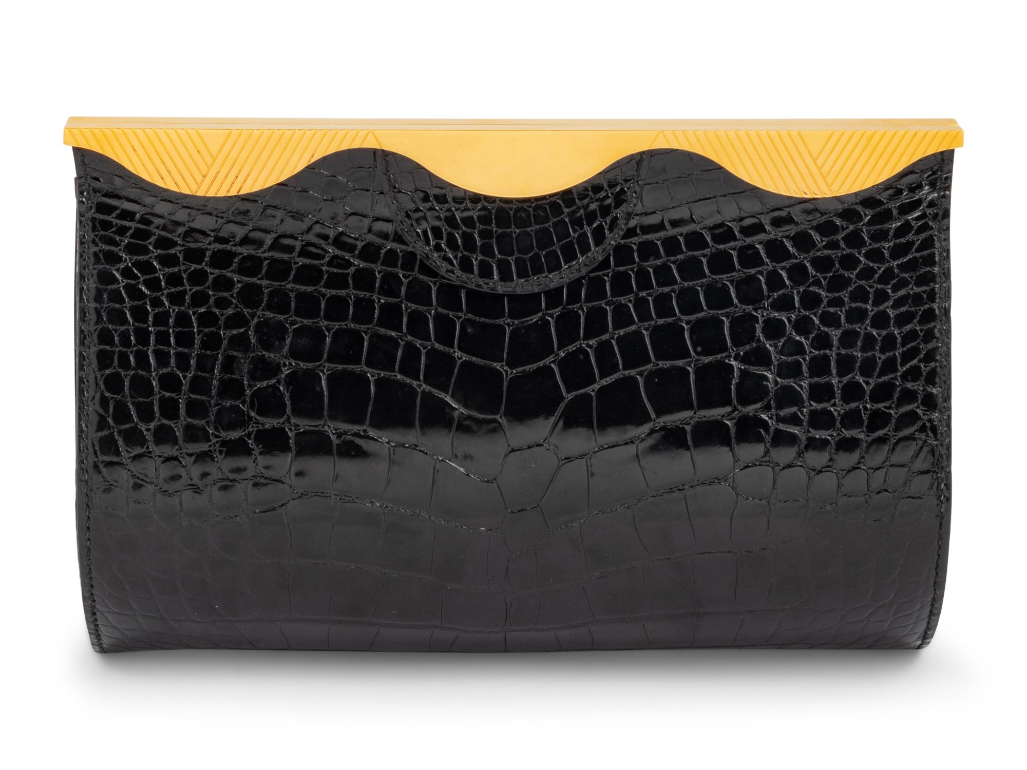Hermès Limited Edition Crocodile Clutch, 1998