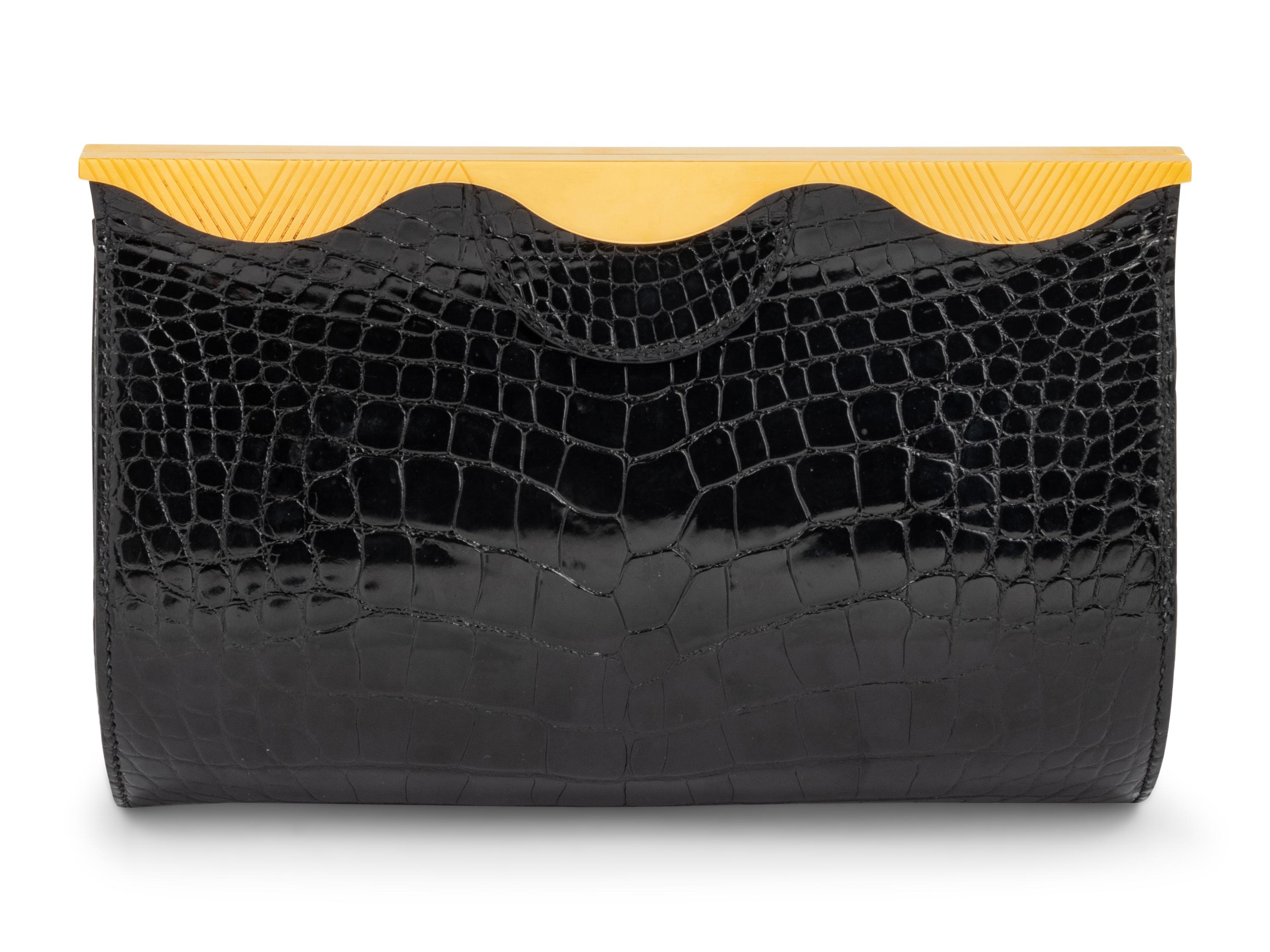Hermès Limited Edition Crocodile Clutch, 1998