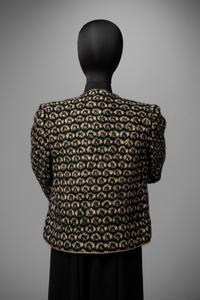 Balenciaga Haute Couture Wool Jacket with Gold Lamé, 1960-80s