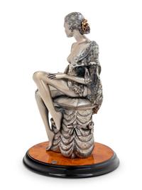 An Italian Silver Figure of a Lady