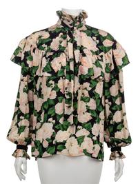 Three Yves Saint Laurent Rive Gauche Blouses, 1970-80s