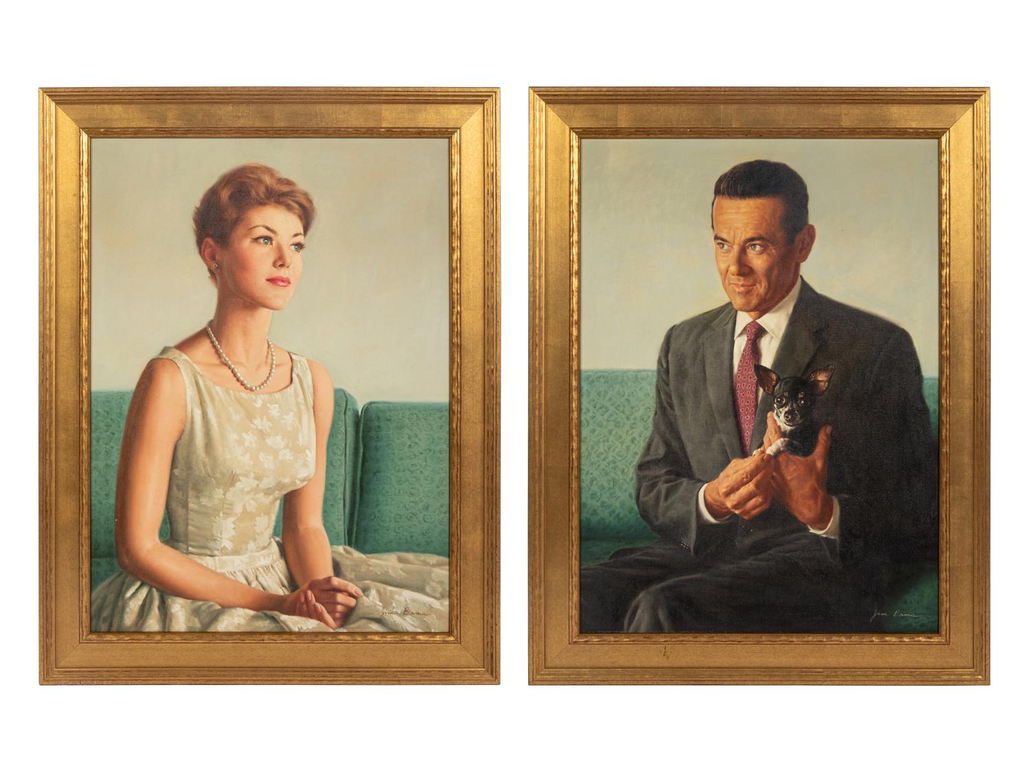 Portraits of Larry Liebowitz and Dian Roland , 1961