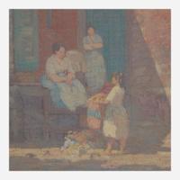 Robert Spencer (American, 1879–1931) Courtyard at Noon