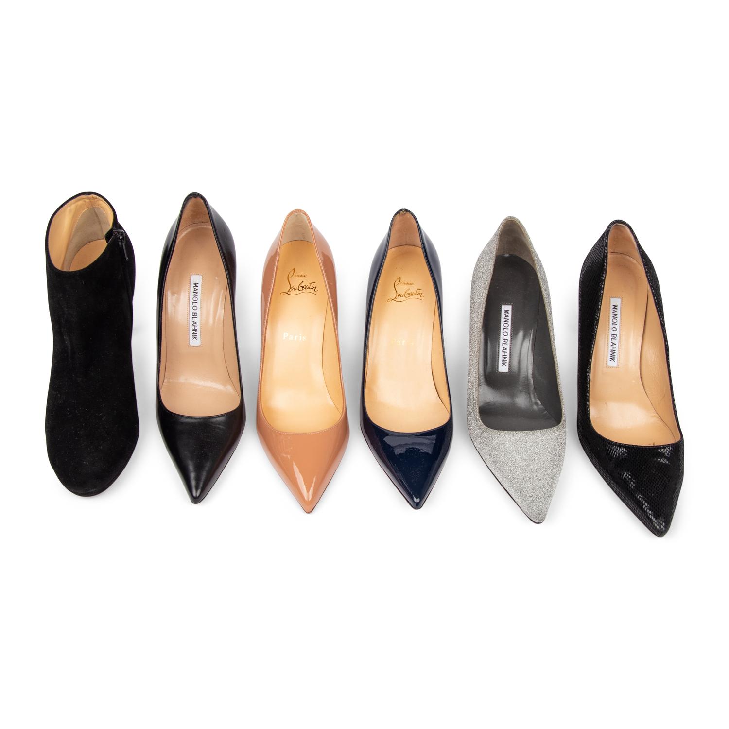 Louboutin & Blahnik, Six Pairs of Heeled Shoes