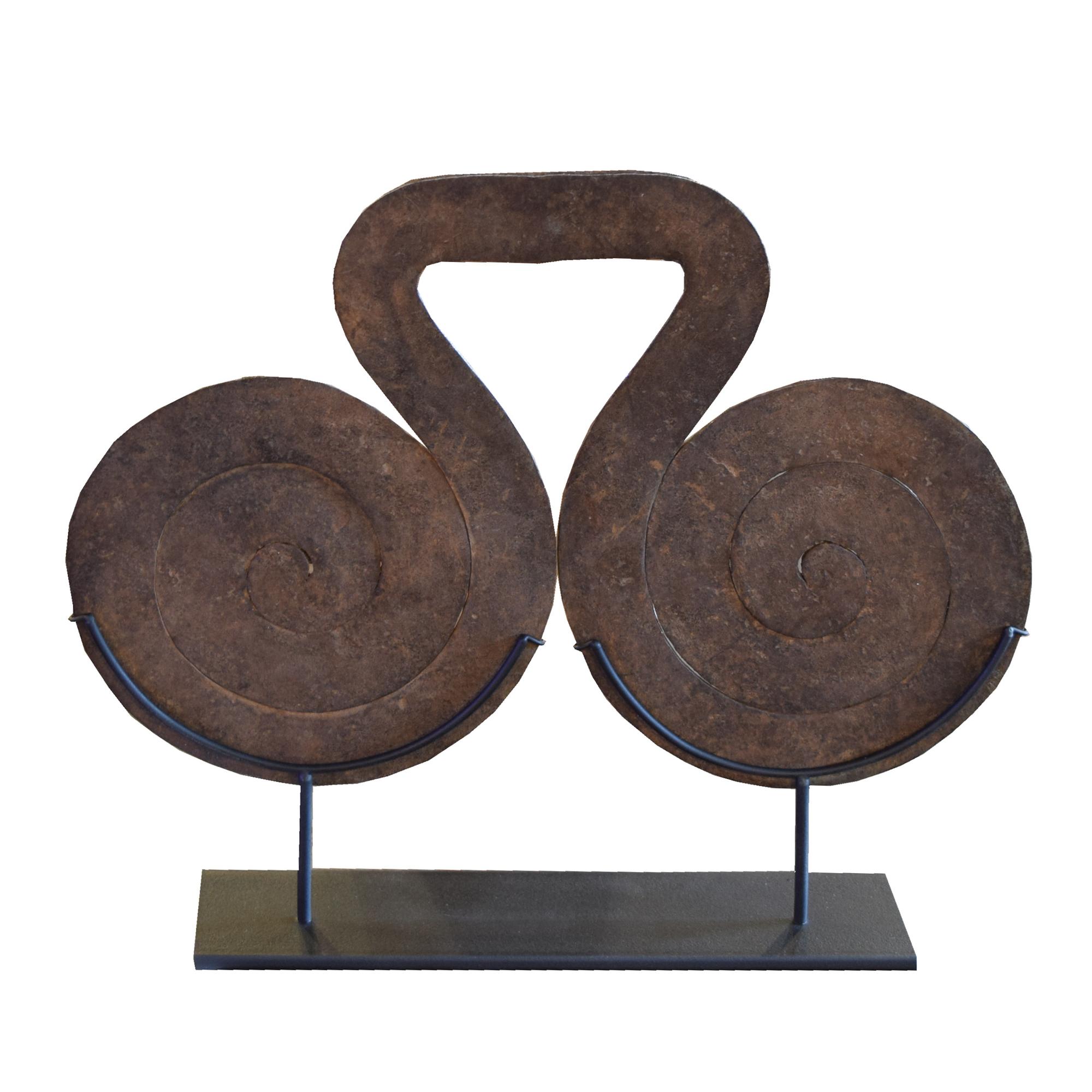 Wrought Iron Currency 13" W x 2.5" D x 11" H — Cameroon, 20th Century