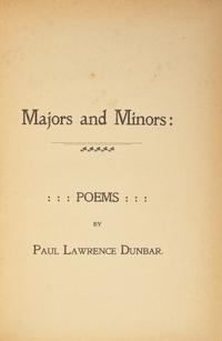 [African-Americana] Dunbar, Paul Laurence. Majors and Minors: Poems