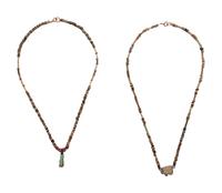 Two Egyptian Bead and Faience Necklaces