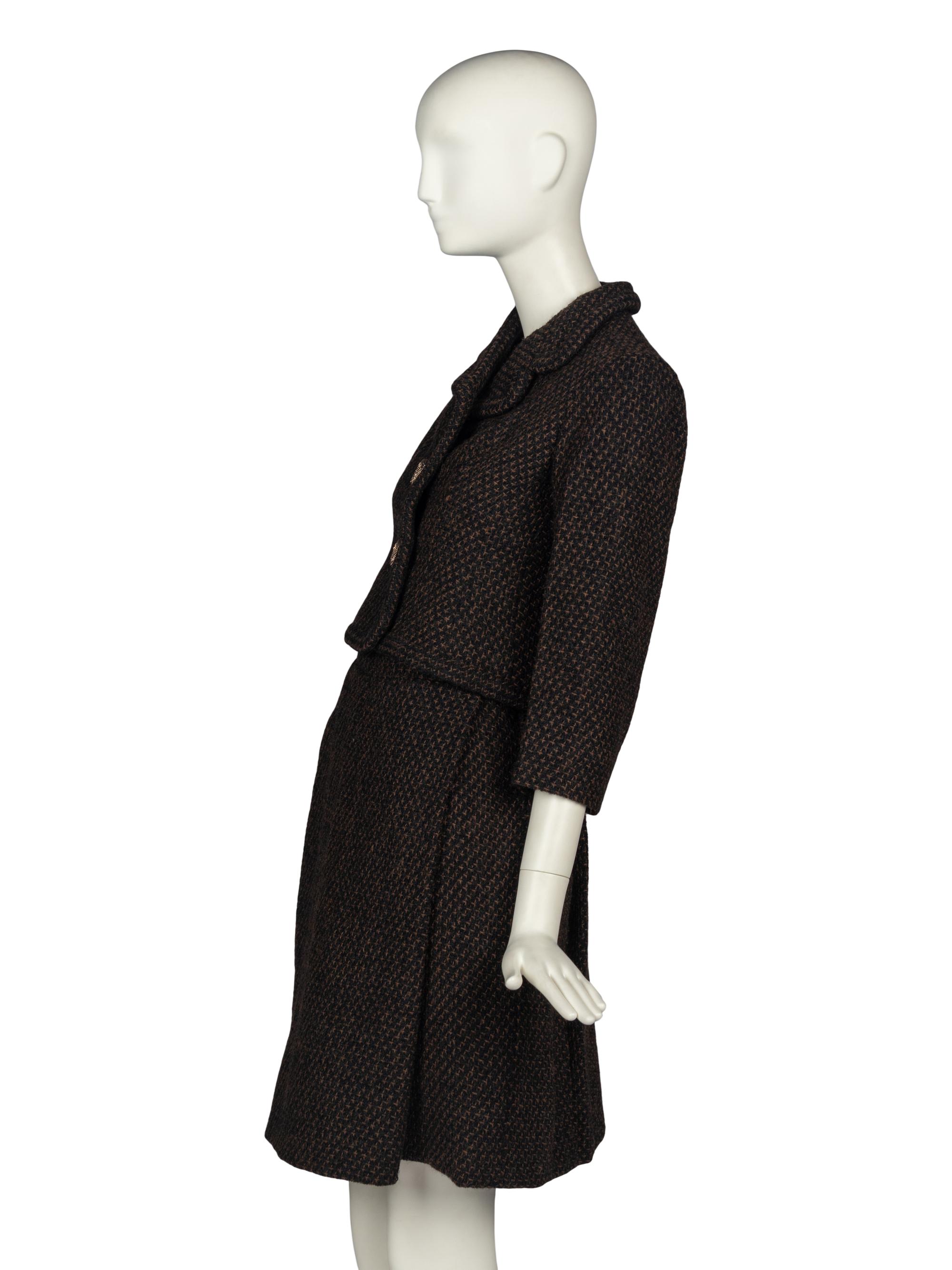 Christian Dior Demi Couture Tweed Skirt Suit, 1960s