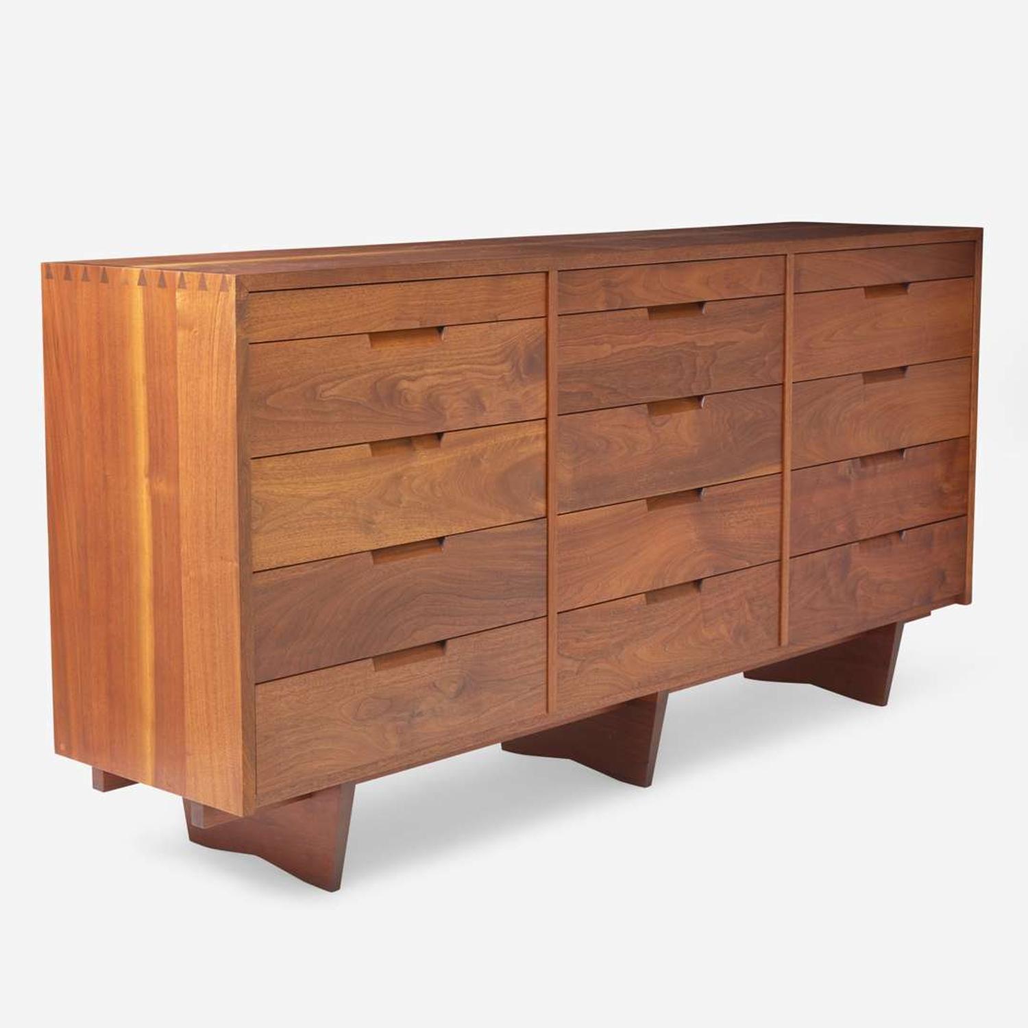 George Nakashima (American, 1905-1990) Special Triple Chest of Drawers, New Hope, Pennsylvania, 1962