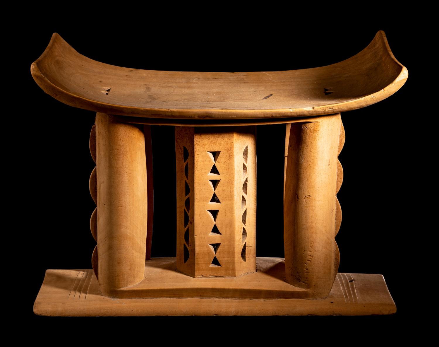 Two Ashanti Wood Stools