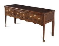 A Queen Anne Oak Welsh Dresser Base