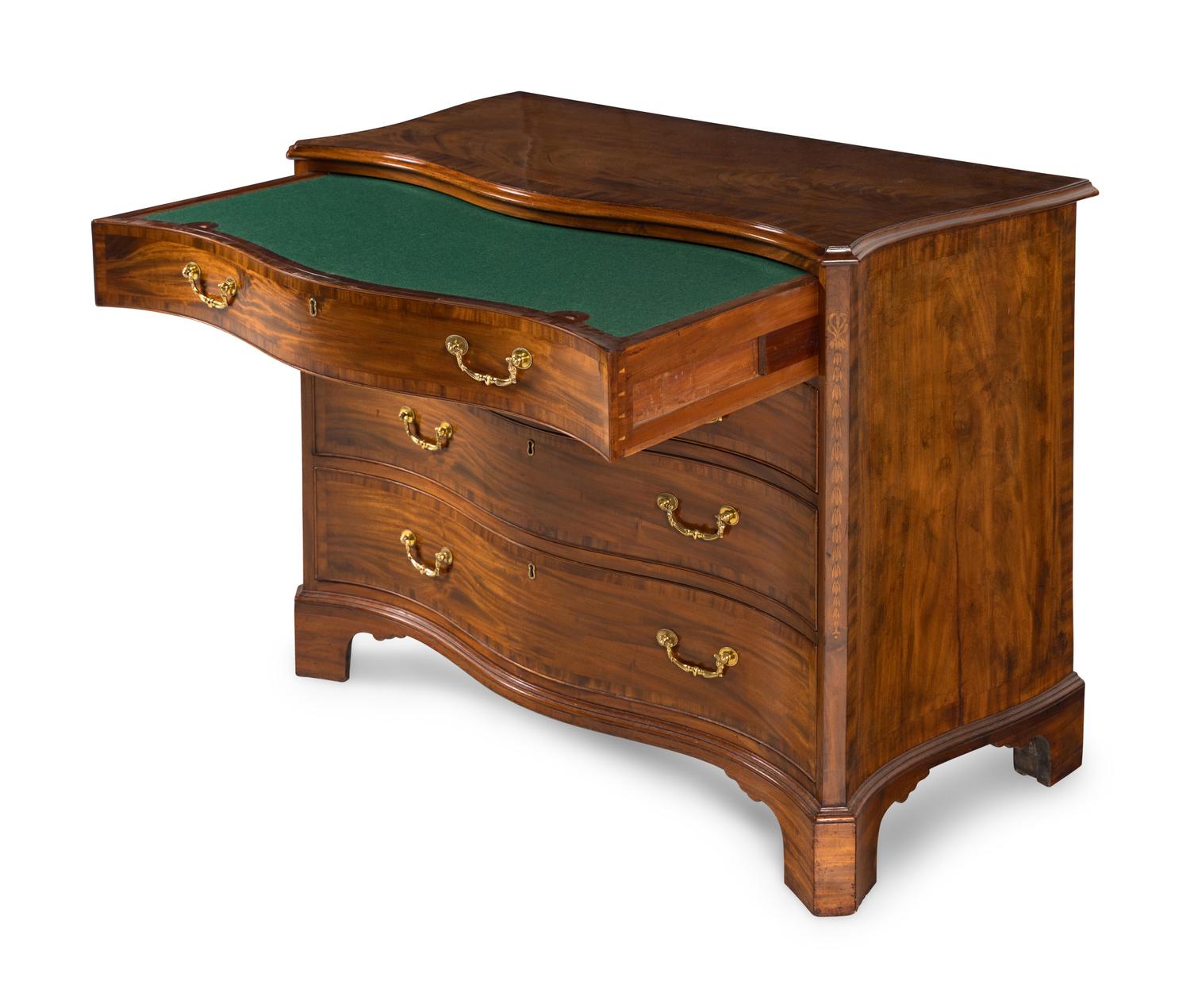 A George III Mahogany Serpentine Chest of Drawers