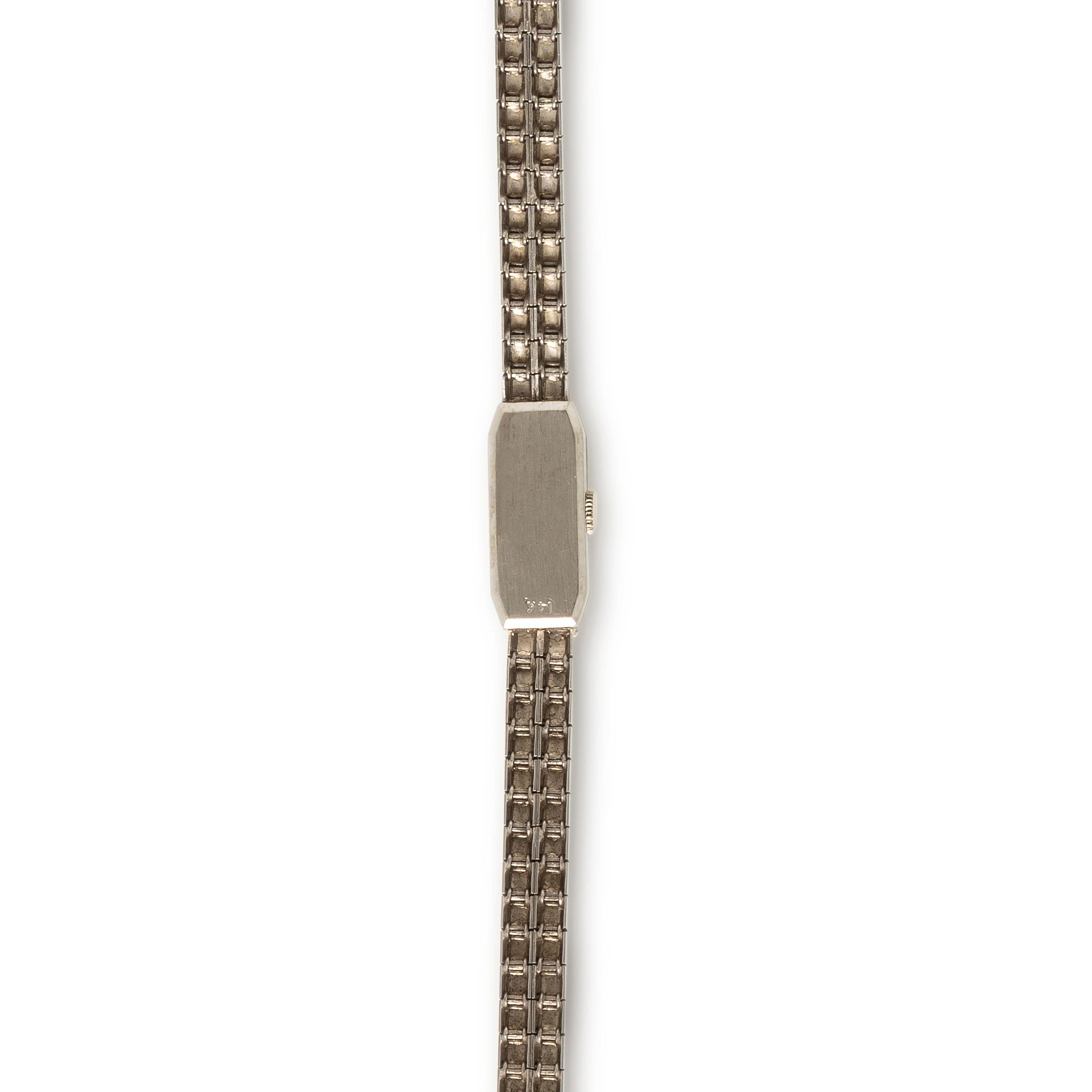 14K White Gold and Diamond Watch