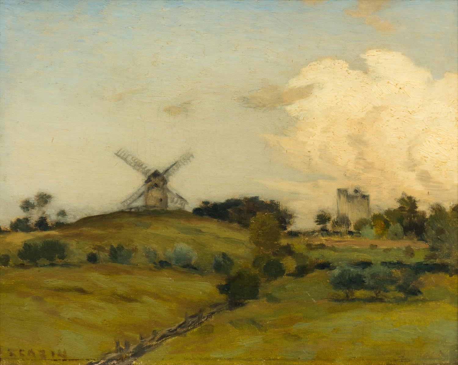 Jean-Charles Cazin, (French, 1841-1901), The Mill