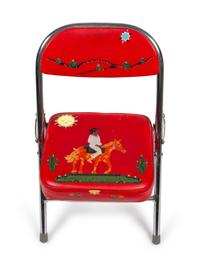 Child's Painted Folding Chair, 2000