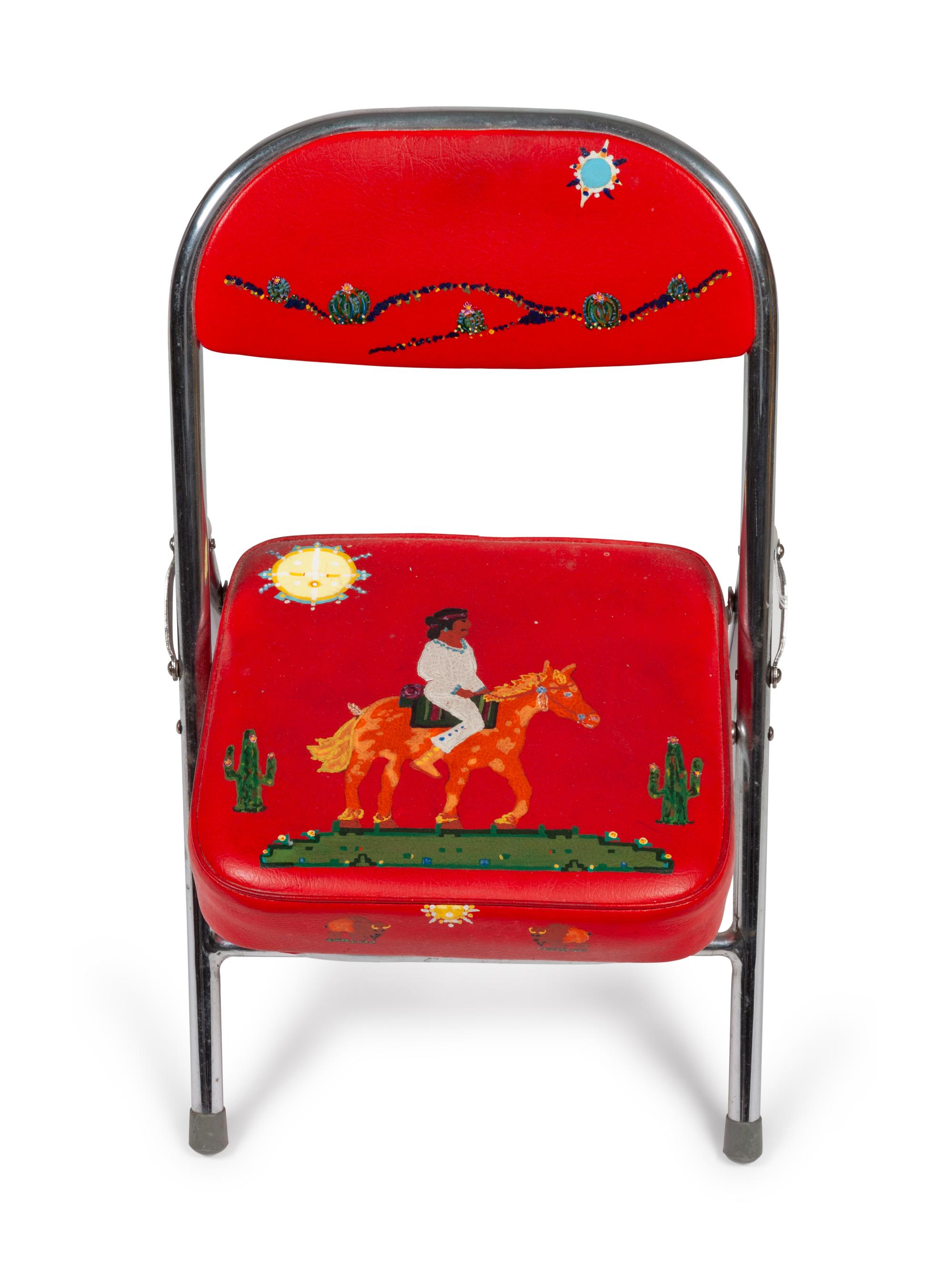 Child's Painted Folding Chair, 2000