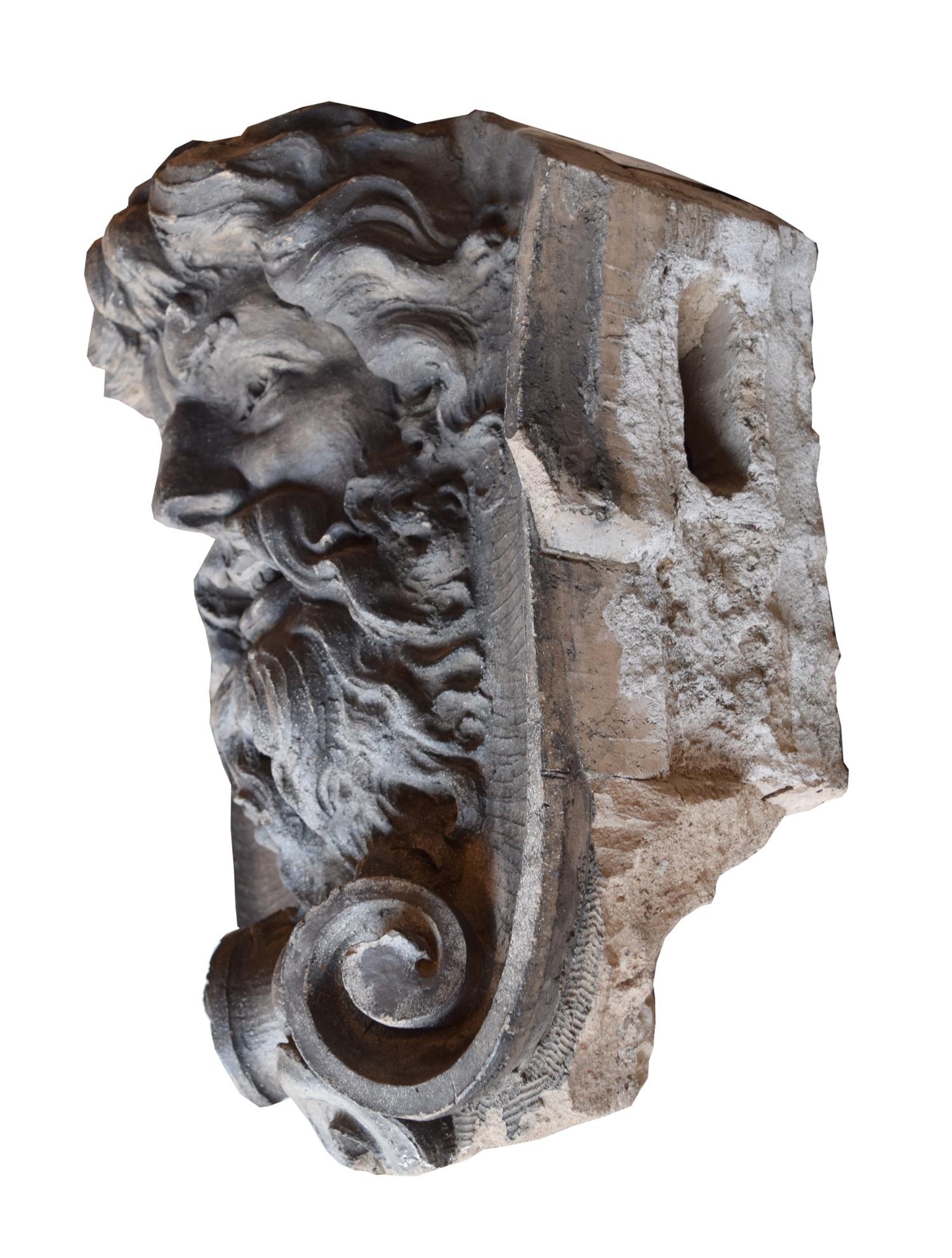 A Terra Cotta Building Ornament 19" W x 13" D x 23" H — United States, Circa 1900