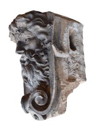 A Terra Cotta Building Ornament 19" W x 13" D x 23" H — United States, Circa 1900