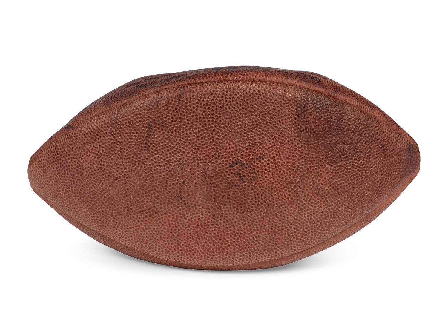 A Michael Jordan, Frank Thomas and Jim McMahon Super Bowl XXIV Signed Autograph Football from The Collection of Sports Super Agent Steve Zucker (Beckett Authentication Services Letter),